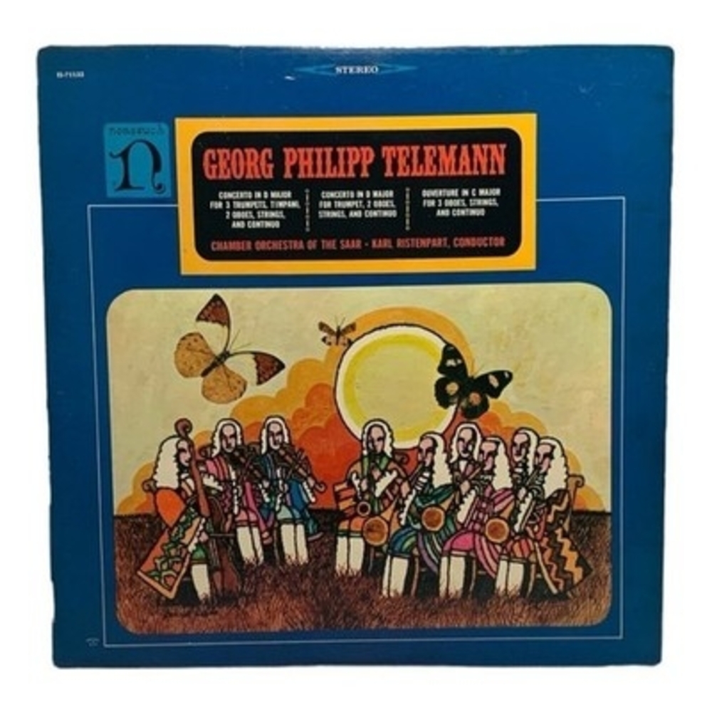 LP Georg Philipp Telemann - Concerto In D Major For 3 Trumpets Vinyl Record